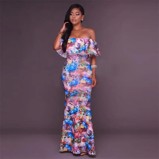 Robe Cocktail Fleurie Rose | Dame Fleur