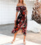 Robe Col Bateau Fleuri Rouge | Dame Fleur