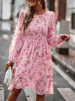 Robe Courte Evasée Fleurie - Vignette | Dame Fleur