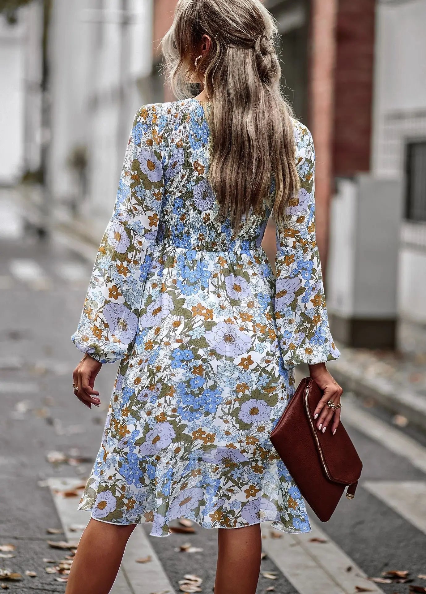 Robe Courte Evasée Fleurie | Dame Fleur