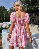 Robe Courte Fleurie Femme - Vignette | Dame Fleur