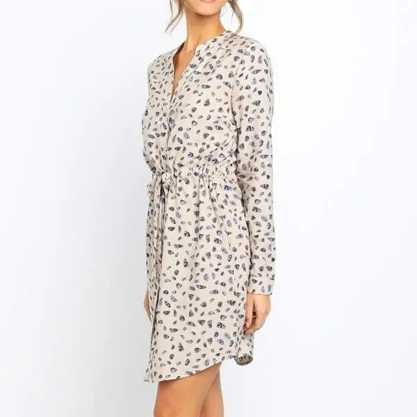 Robe Courte Fleurie Manche Longue | Dame Fleur