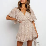 Robe Crêpe Fleurie - Vignette | Dame Fleur