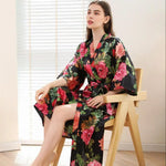 Robe de Chambre Kimono Fleuri - Vignette | Dame Fleur