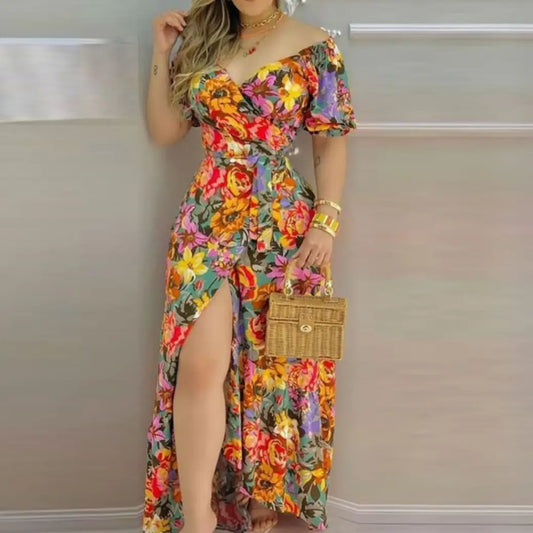 Robe de Cocktail pour Mariage Fleurie Chic | Dame Fleur