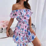 Robe de Fleur Courte Femme - Vignette | Dame Fleur