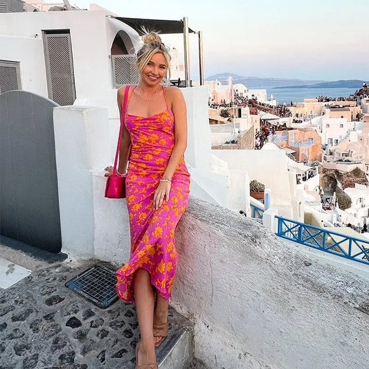 Robe d’Eté Longue Fleurie | Dame Fleur