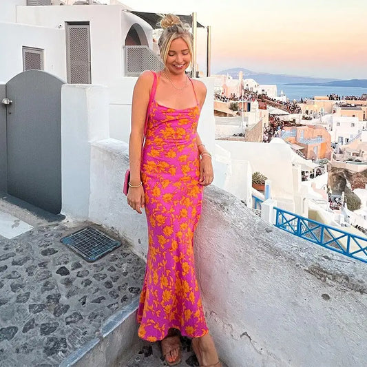 Robe d’Eté Longue Fleurie | Dame Fleur