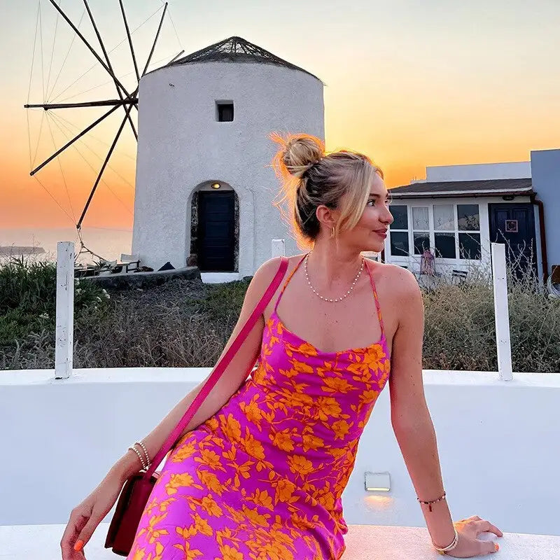 Robe d’Eté Longue Fleurie | Dame Fleur