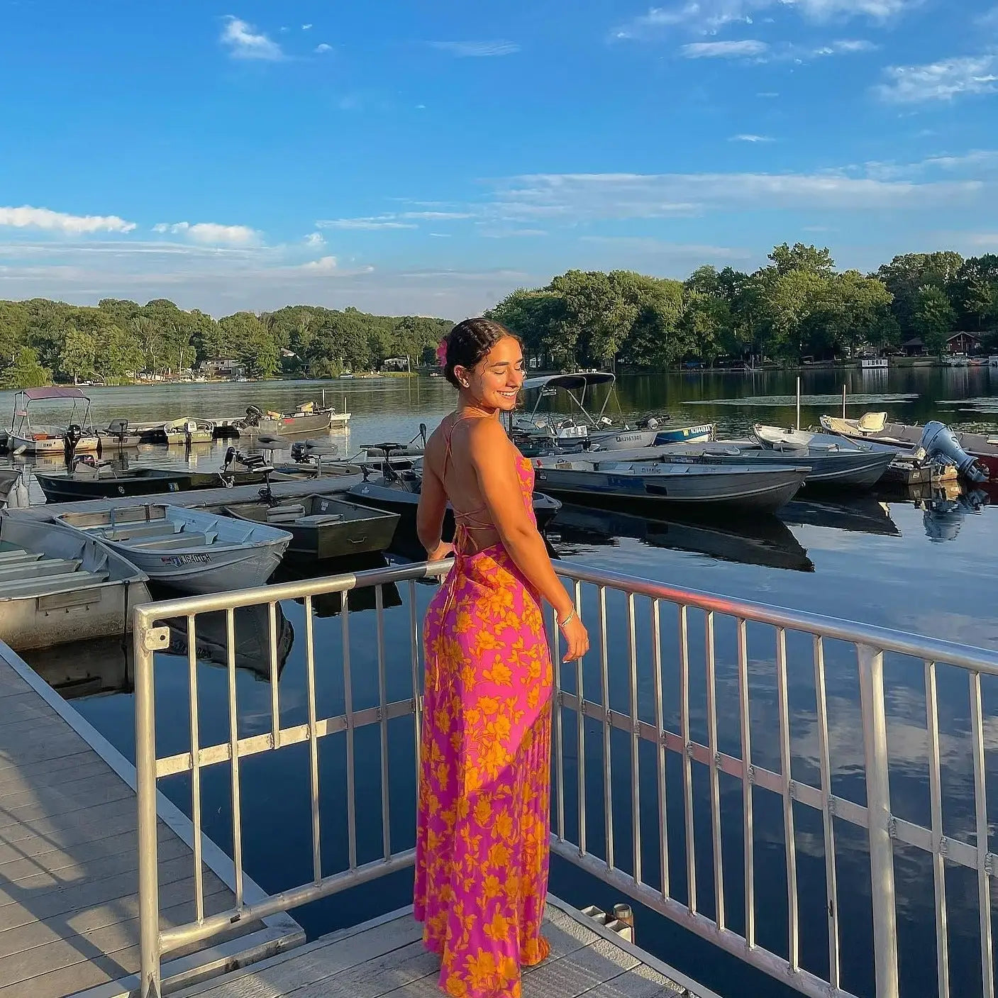Robe d’Eté Longue Fleurie | Dame Fleur
