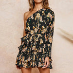 Robe Fleurie Asymétrique - Vignette | Dame Fleur