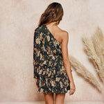 Robe Fleurie Asymétrique - Vignette | Dame Fleur