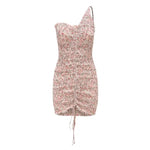 Robe Fleurie Asymétrique Courte - Vignette | Dame Fleur