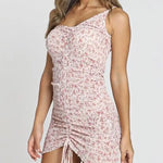 Robe Fleurie Asymétrique Courte - Vignette | Dame Fleur
