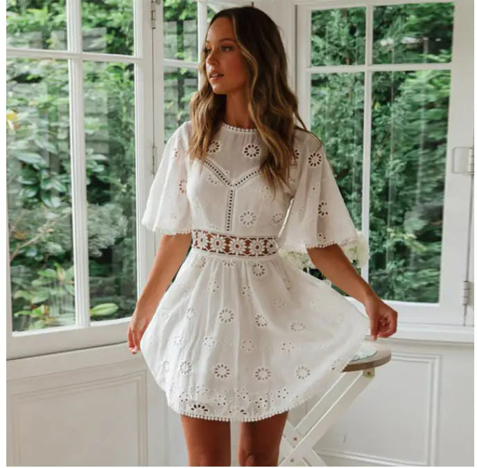 Robe Fleurie Brodée | Dame Fleur