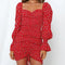 Robe Fleurie Col Barbot Froncée | Dame Fleur