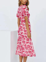 Robe Fleurie Col Carré - Vignette | Dame Fleur