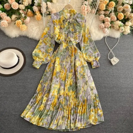 Robe Fleurie Col Cavalière | Dame Fleur
