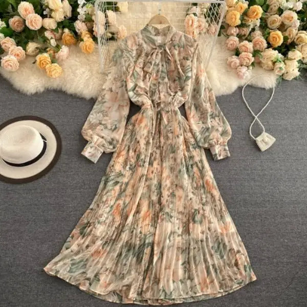 Robe Fleurie Col Cavalière | Dame Fleur