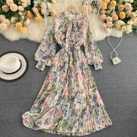 Robe Fleurie Col Cavalière | Dame Fleur