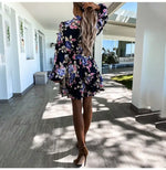Robe Fleurie Col Roulé - Vignette | Dame Fleur