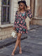 Robe Fleurie Courte Noire | Dame Fleur