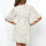 Robe Fleurie Décolleté - Vignette | Dame Fleur