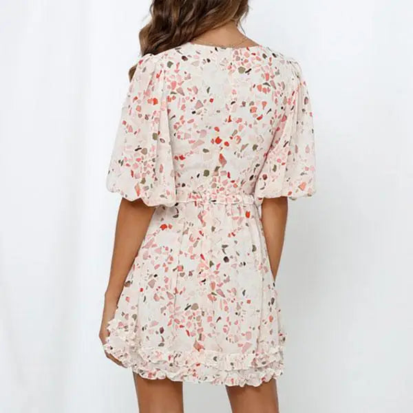 Robe Fleurie Décolleté | Dame Fleur