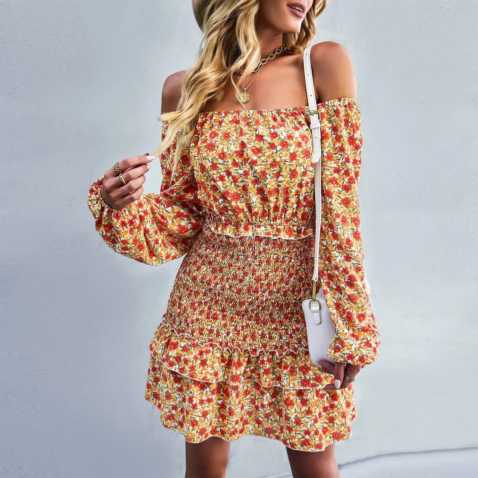 Robe Fleurie Elastique | Dame Fleur