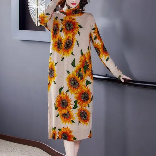 Robe Fleurie en Cachemire | Dame Fleur