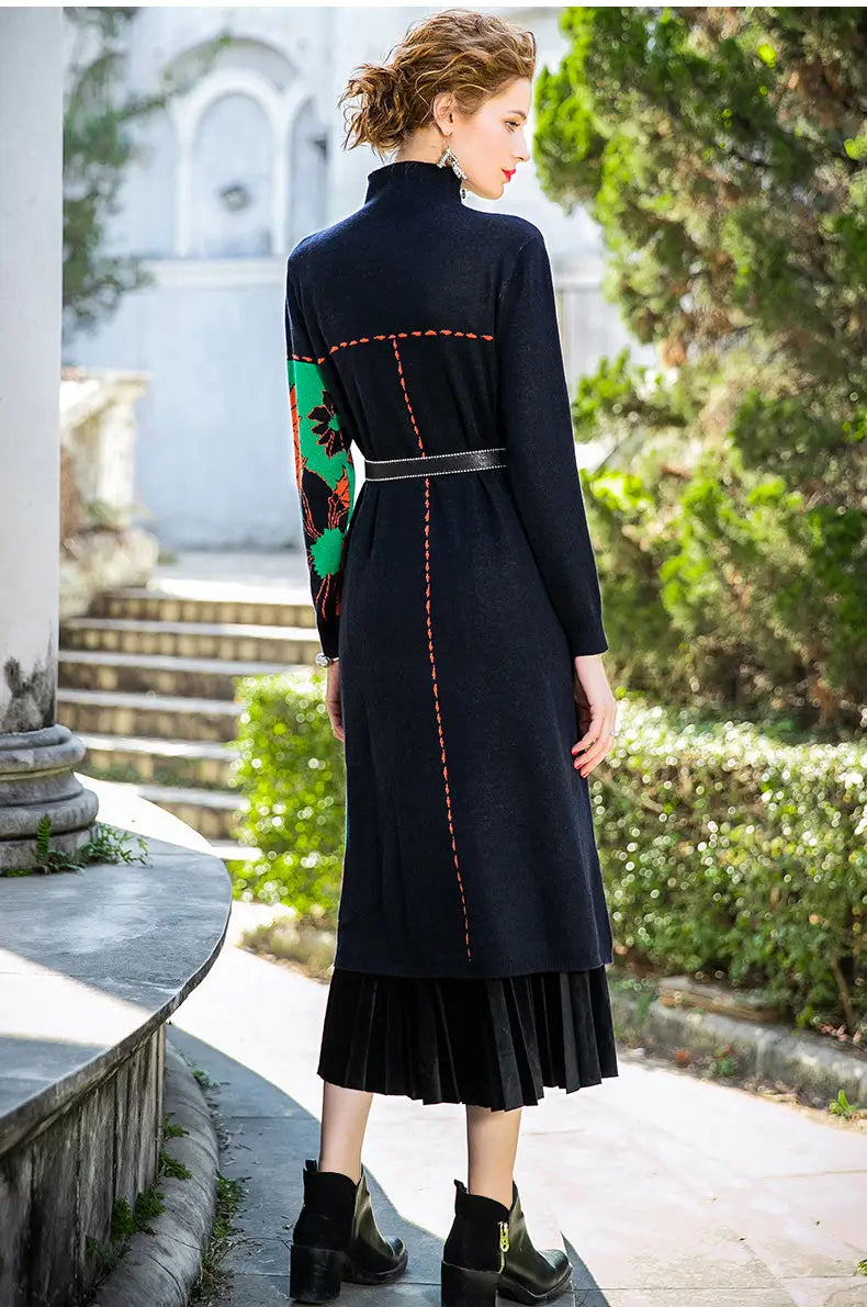 Robe Fleurie en Laine | Dame Fleur