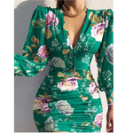 Robe Fleurie Epaulette - Vignette | Dame Fleur