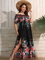 Robe Fleurie Eté Femme Grande Taille - Vignette | Dame Fleur