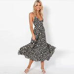 Robe Fleurie Évasée Mi-Longue - Vignette | Dame Fleur