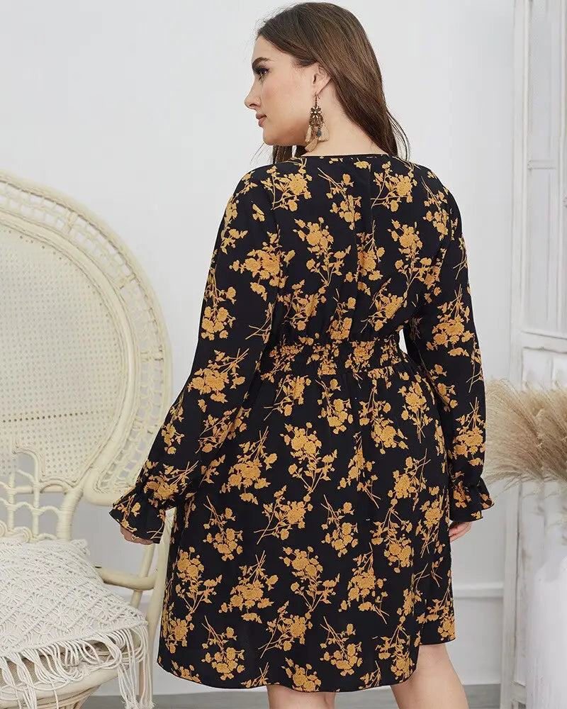 Robe Fleurie Grande Taille | Dame Fleur