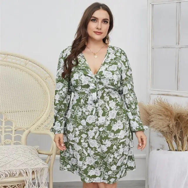 Robe Fleurie Grande Taille | Dame Fleur