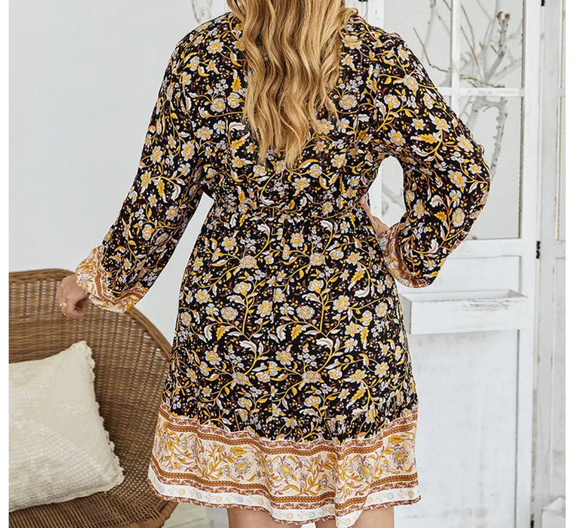 Robe Fleurie Grande Taille | Dame Fleur