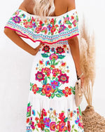 Robe Fleurie Hippie - Vignette | Dame Fleur
