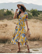 Robe Fleurie Longue - Vignette | Dame Fleur