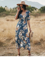 Robe Fleurie Longue - Vignette | Dame Fleur