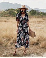 Robe Fleurie Longue - Vignette | Dame Fleur