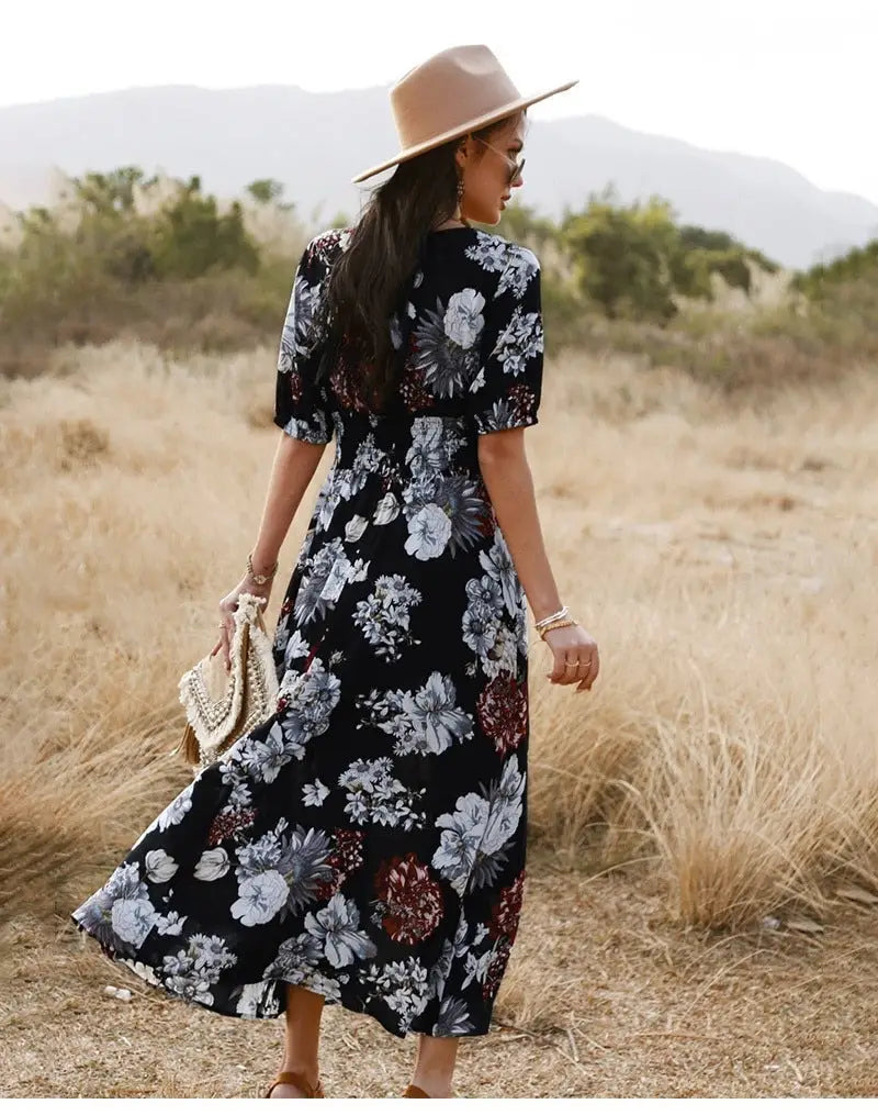 Robe Fleurie Longue | Dame Fleur