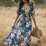 Robe Fleurie Longue - Vignette | Dame Fleur