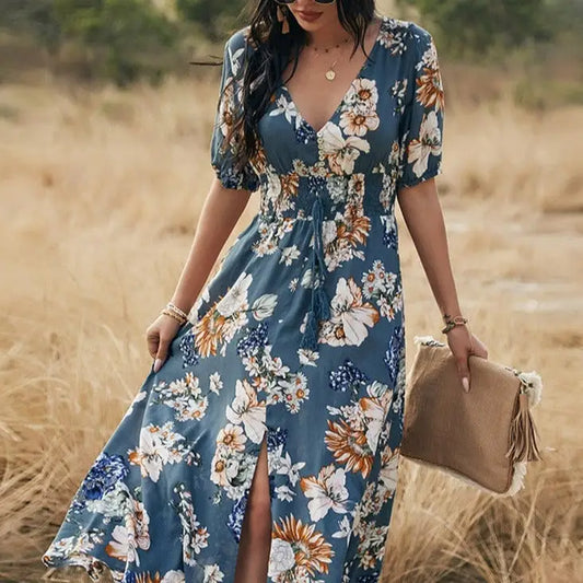 Robe Fleurie Longue | Dame Fleur