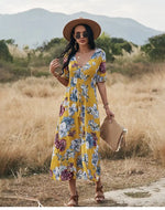 Robe Fleurie Longue - Vignette | Dame Fleur