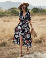 Robe Fleurie Longue - Vignette | Dame Fleur