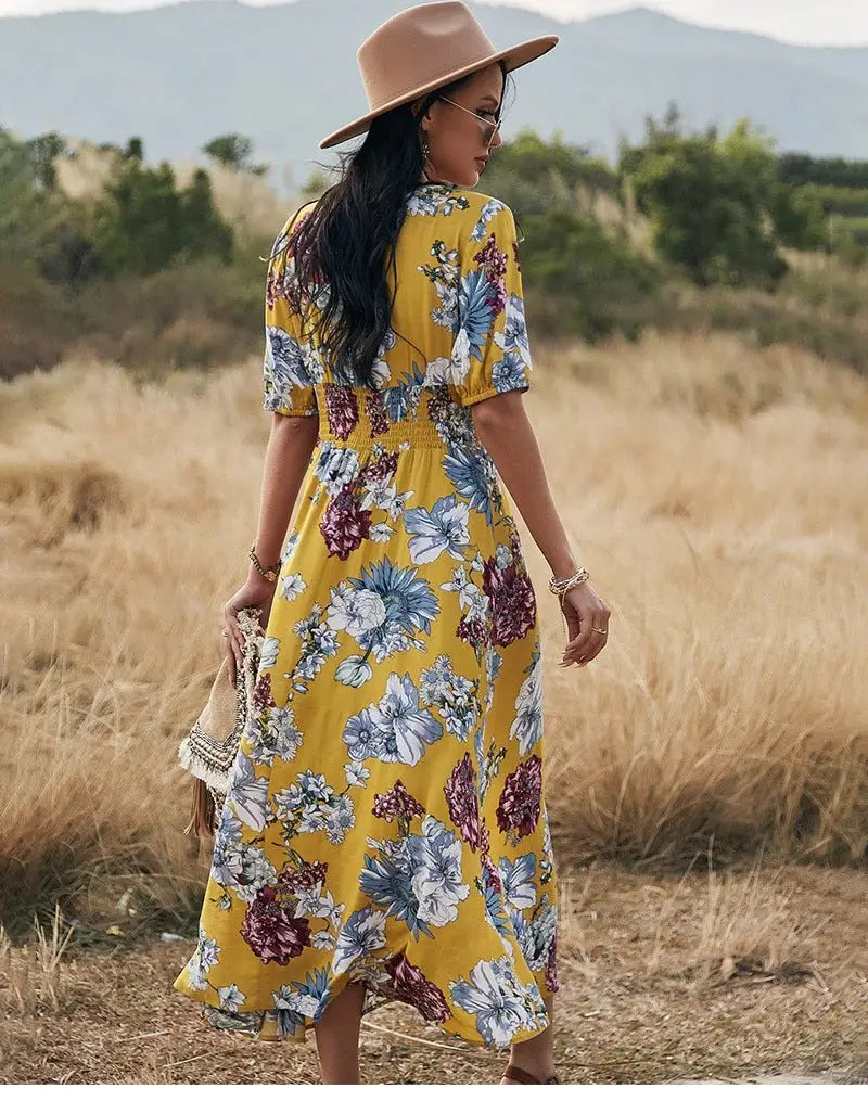 Robe Fleurie Longue | Dame Fleur