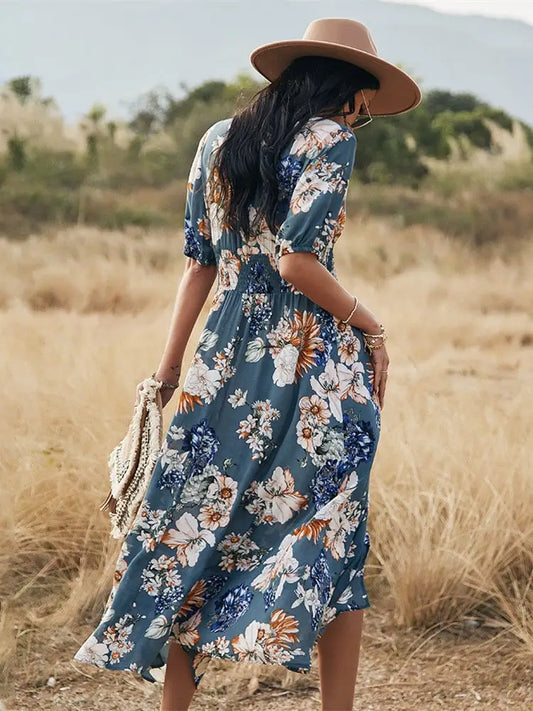 Robe Fleurie Longue | Dame Fleur