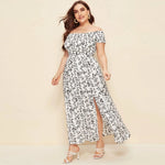 Robe Fleurie Longue Grande Taille - Vignette | Dame Fleur