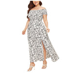Robe Fleurie Longue Grande Taille - Vignette | Dame Fleur